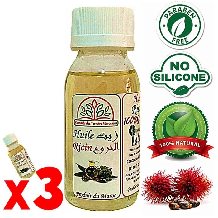 Huile de Ricin 100% Naturel 180ml