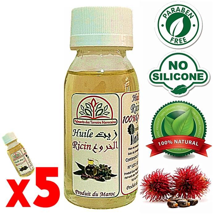 Huile de Ricin 100% Naturel 300ml