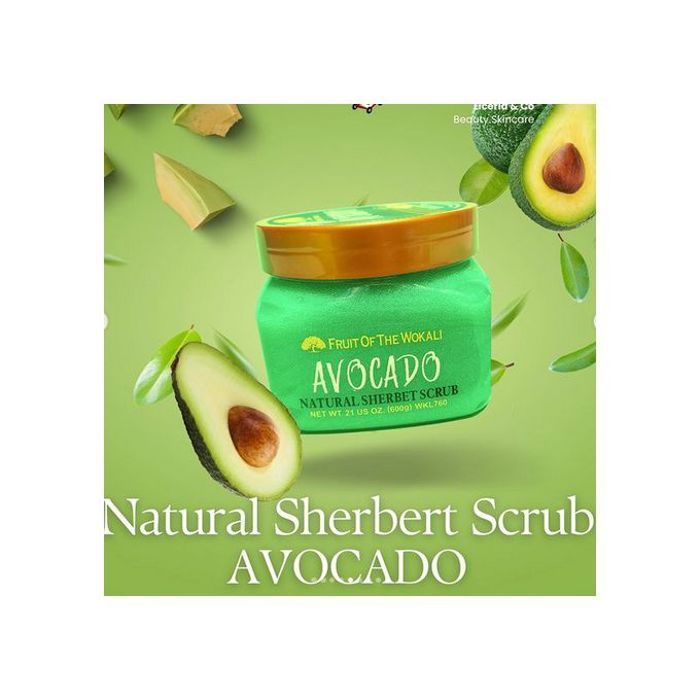 Gommage Corporel - KEMU - Avocat Bio - 600g - Exfoliant Doux - Nourrissant - Texture Crémeuse