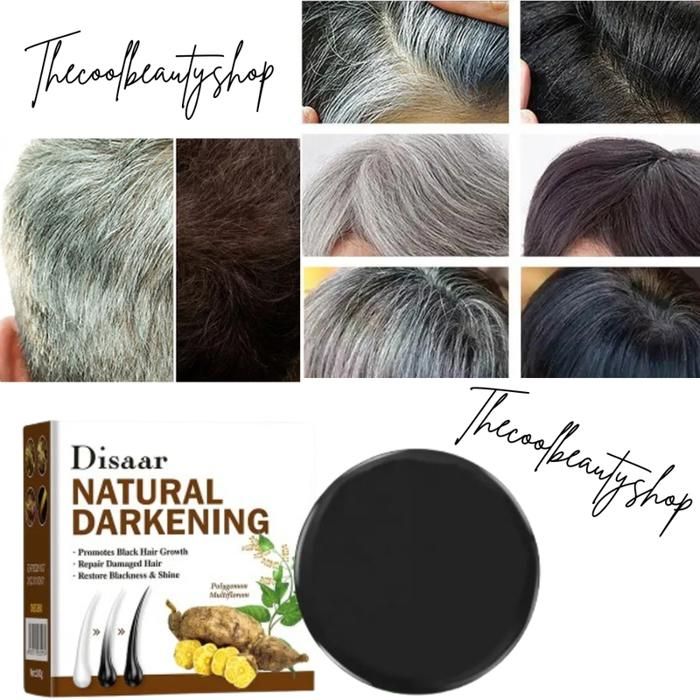 Disaar savon pour cheveux noirs au ginseng à base de plantes favorise la croissance des cheveux