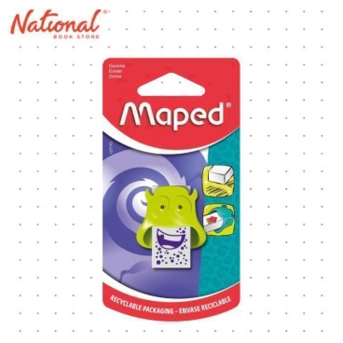 Gomme - MAPED - Mini Monstre - Efficace - Étui plastique - Recyclable