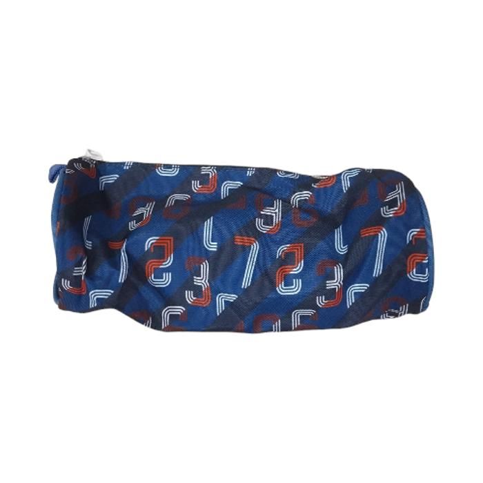 TROUSSE AUCHAN 1 ZIP ROND SKATE 8X8X23 BLEU FONCE