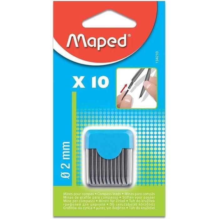 Fils de boussole - recharge Maped 2 mm -10 pcs.
