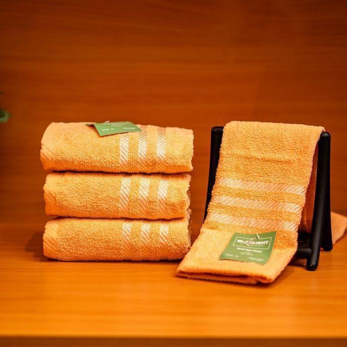 Serviette de bain - Moonlight - Pack de 3 - Coton égyptien - 30x50 cm - Beige