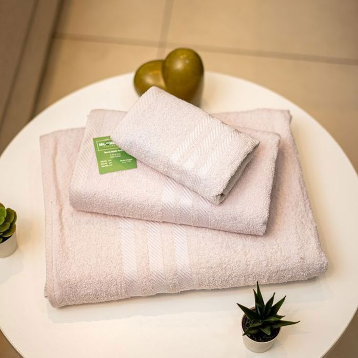 Serviettes de bain - Moonlight - Pack de 3 - Coton égyptien - Douceur et absorption - Couleur blanche