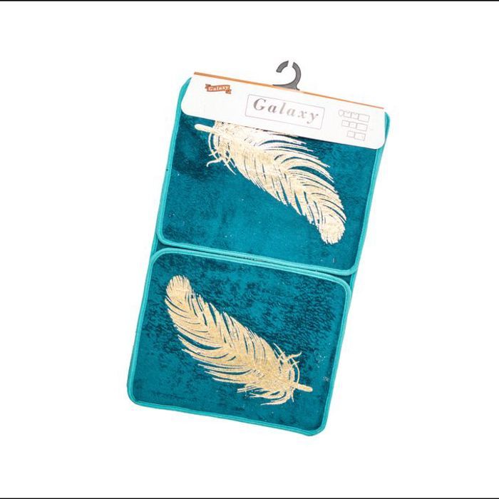 Galaxy tapis de bain 3 pièce Turquoise