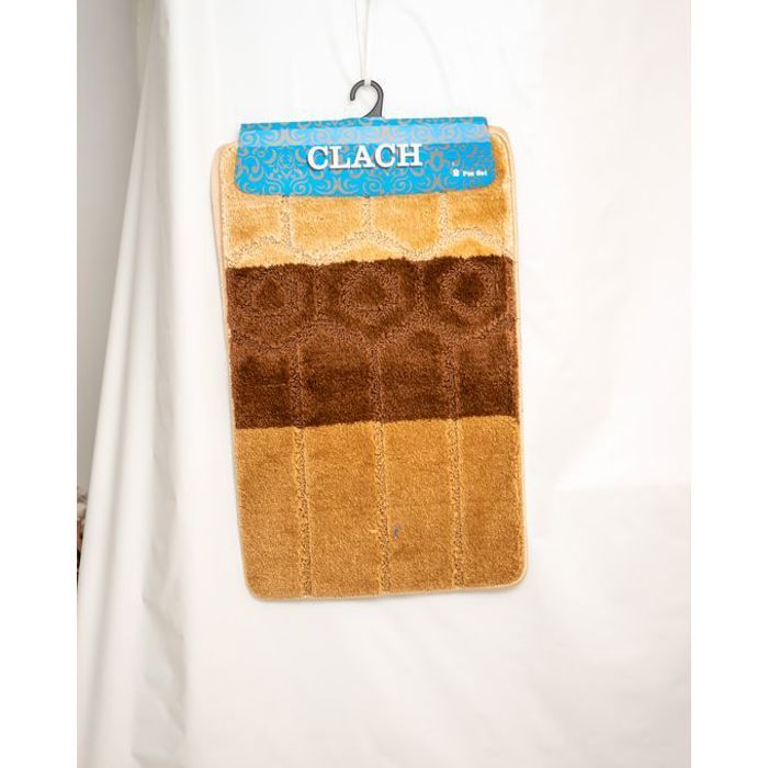Clash tapis de bain 2 pièces bleu