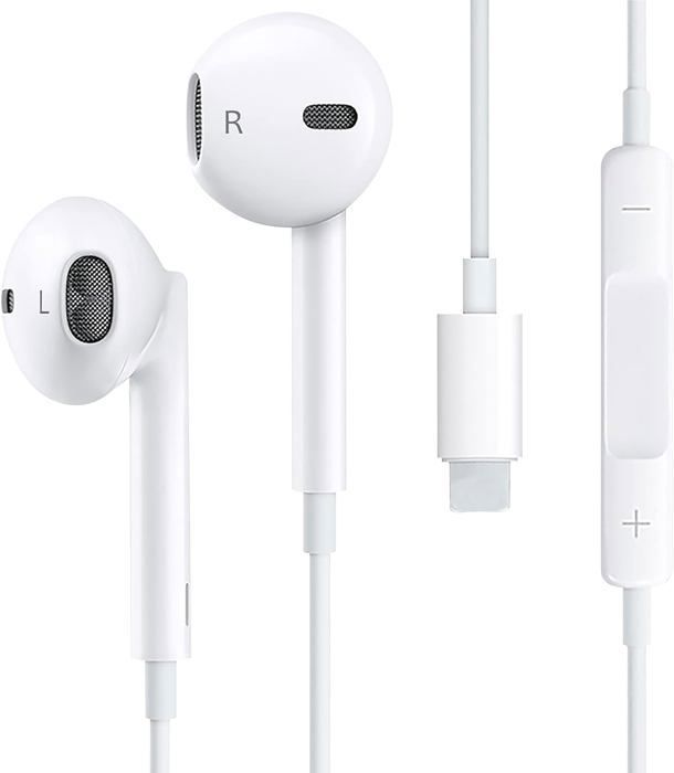 Écouteurs - MOI - EA02 - Intra-auriculaire - Microphone - Type-C - Blanc