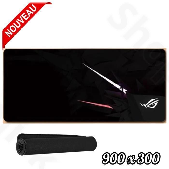 Tapis Gamer pour les jeux sur notebook, 900 x 300 Mouse pad XXXL pour clavier + Mini Tapis