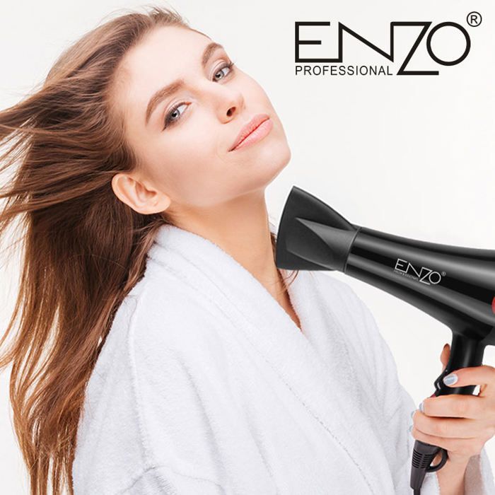 Sèche cheveux - ENZO - EN-6114 - 5500W - Cordon pivotant 360° - Revêtement en titane