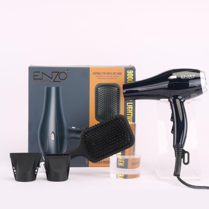 Sèche cheveux - ENZO - EN-6061 - 9000W - Cordon pivotant 360° - Revêtement en titane