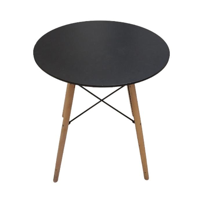 Table de Café Noire 70X70X74CM