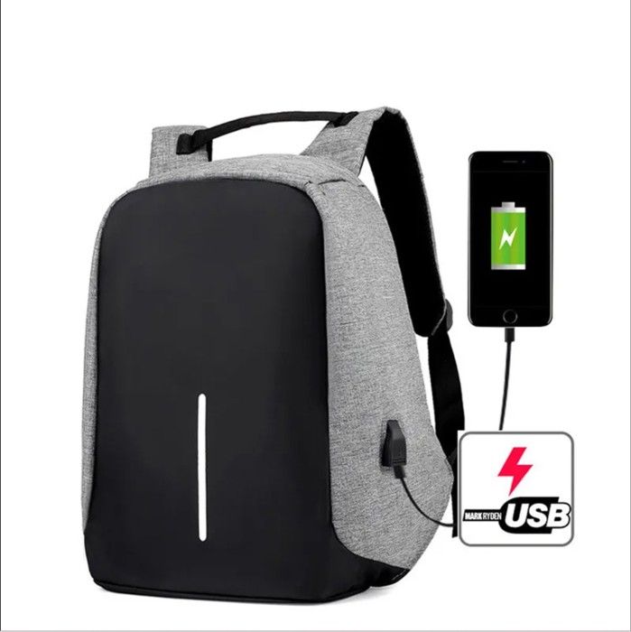 Sac à Dos Travail-Voyage-Ecole Anti Vol Multifonctions (à port USB) pour recharger le Téléphone - Cartable Multispace 17 pouce
