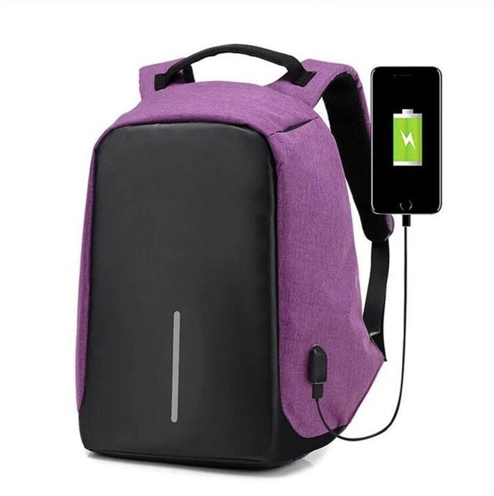 Sac à Dos Travail-Voyage-Ecole Anti Vol Multifonctions (à port USB) pour recharger le Téléphone - Cartable Multispace 17 pouce