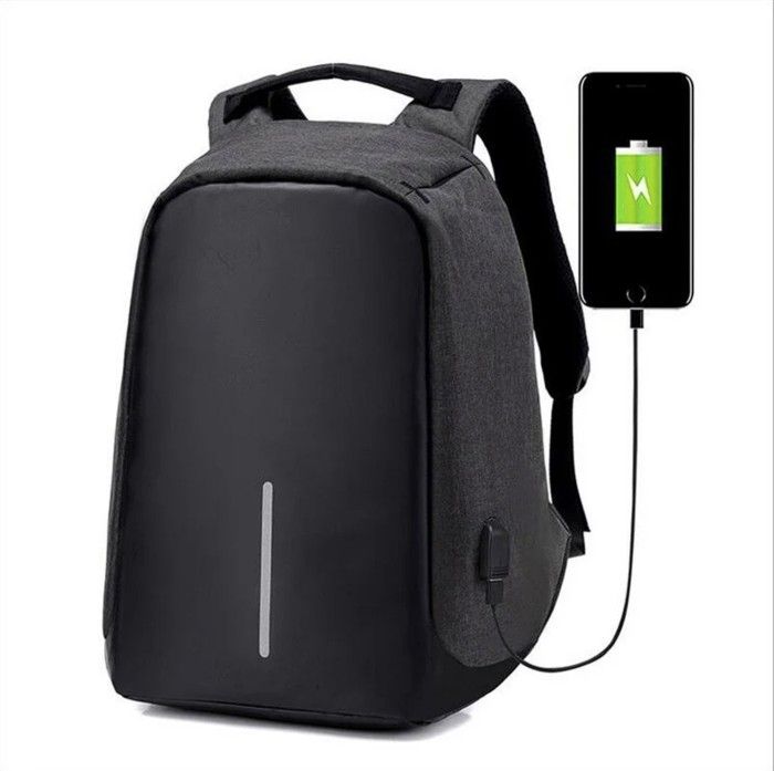 Sac à Dos Travail-Voyage-Ecole Anti Vol Multifonctions (à port USB) pour recharger le Téléphone - Cartable Multispace 17 pouce