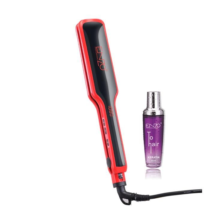 Lisseur - ENZO - EN-3118AS - Plaques en titane - Température réglable - Écran LCD