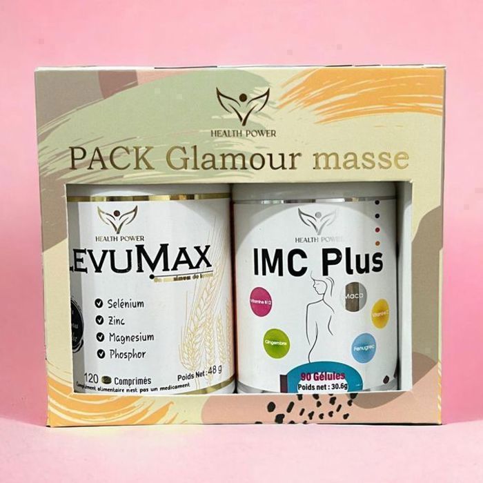 PACK Glamour masse = IMC Plus 90 Gélules + LevuMax 120 Comprimés