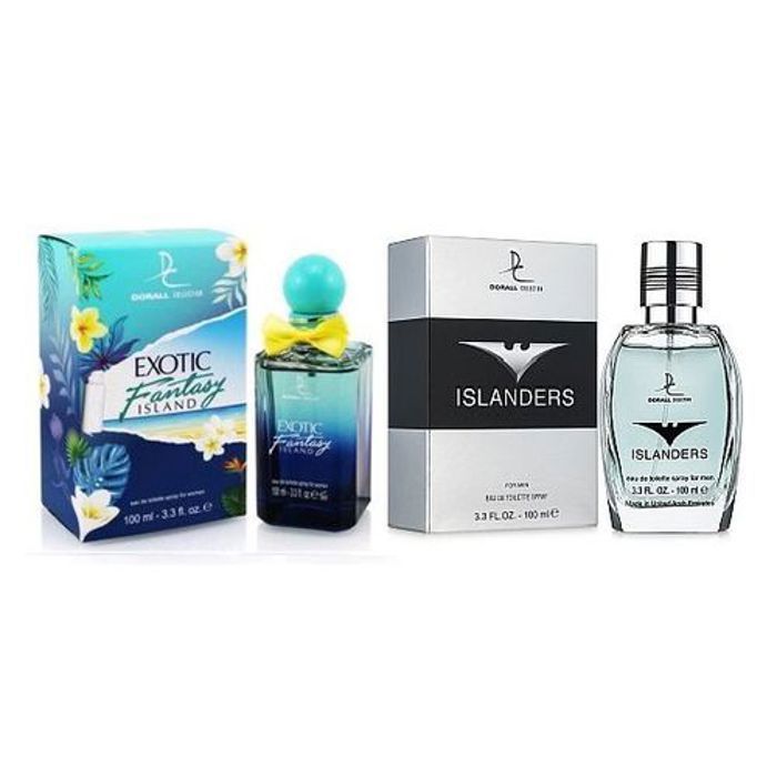 Pack 02 Eau de toilette - ISLANDERS FOR MEN - EXOTIC FANTASY FOR WOMEN