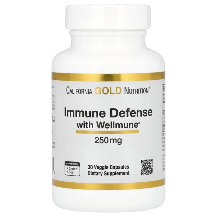 Défenses immunitaires avec Wellmune Bêta-glucane, 250 mg, 30 capsules végétales