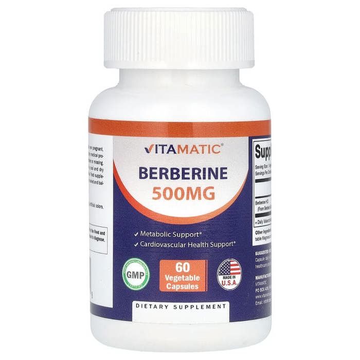 Berbérine, 500 mg, 60 capsules végétales