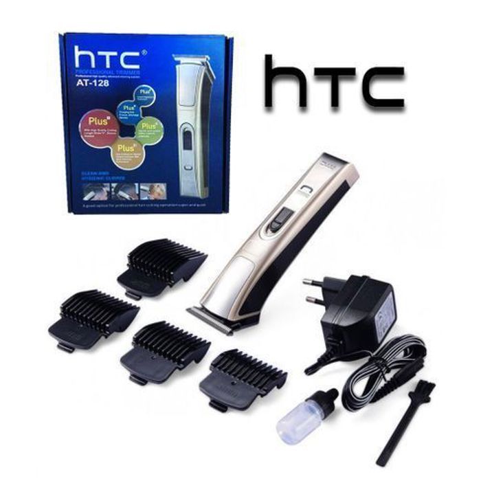 Tondeuse Rechargeable - HTC - AT-128 - Professionnelle - Lames en Acier - Sans Fil