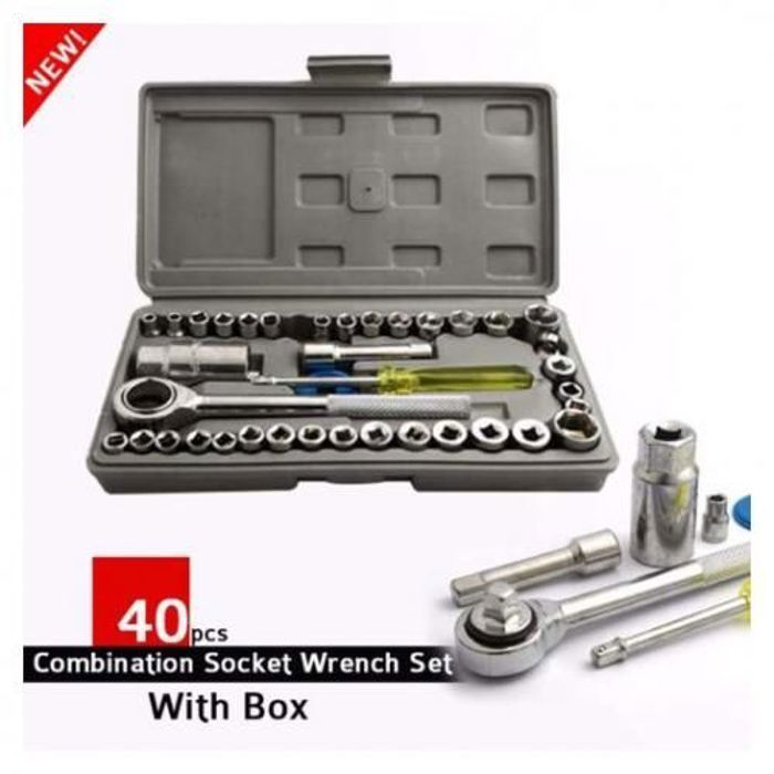 Boite à Outils 40 Piéces  Automobile Coffret Clé à douille Manchon