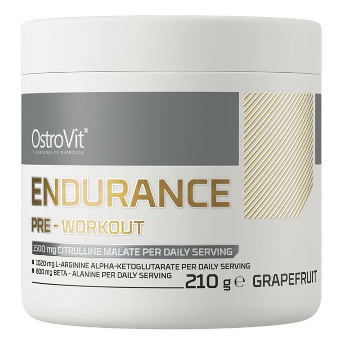 Endurance Pre-Workout 210 g Grapefruit - Caféine, Citrulline, AAKG, Bêta-Alanine
