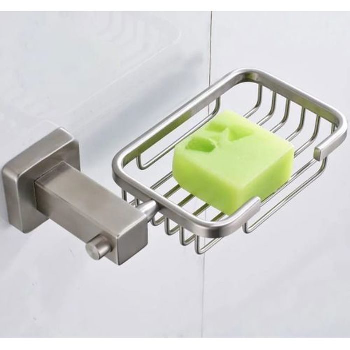 Porte savon - Basta - Moderne - Inox Chromé - Haute Qualité - Design Épuré