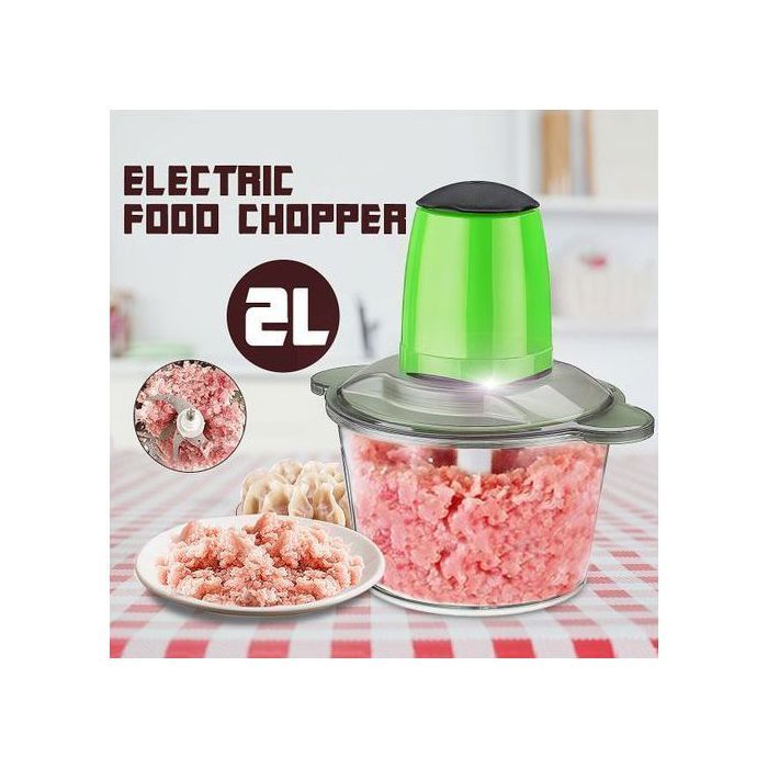 Hachoir Électrique - COOKING - 1,8L - Acier Inoxydable - 300W - Antidérapant
