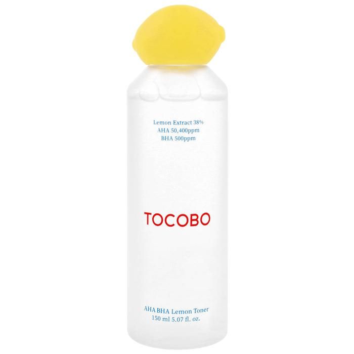 Tonique - TOCOBO - AHA BHA Lemon Toner - 150mL - Exfoliant - Éclaircissant - Hydratant