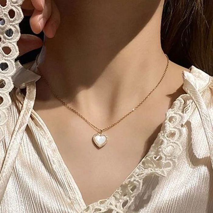 Collier - GENERIC - Pendentif cœur d'amour - Luxe - Métal - Femme