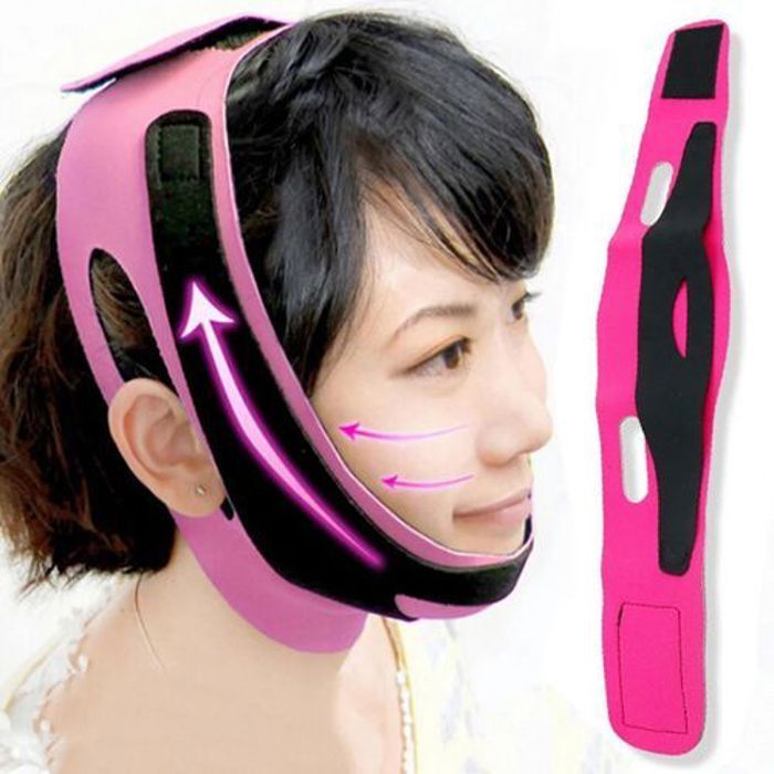 Cinture Anti-rides visage minceur - GENERIC - Lifting facial - Élastique - Effet SPA - Ajustement complet