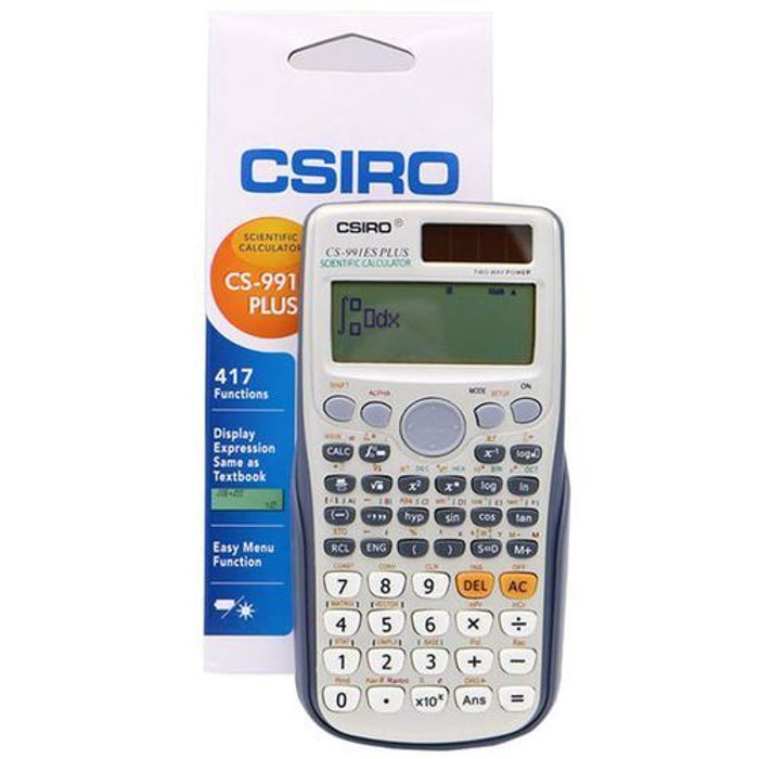 CSIRO Calculatrice scientifique avec boitier protection gris