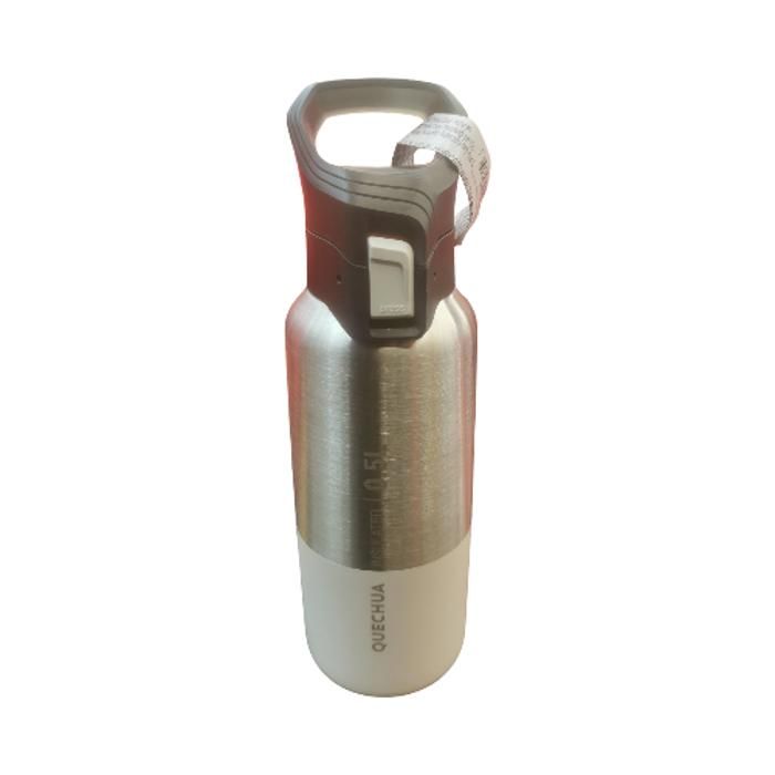 Gourde isotherme - 0,5L - Acier inoxydable - Blanc - Randonnée