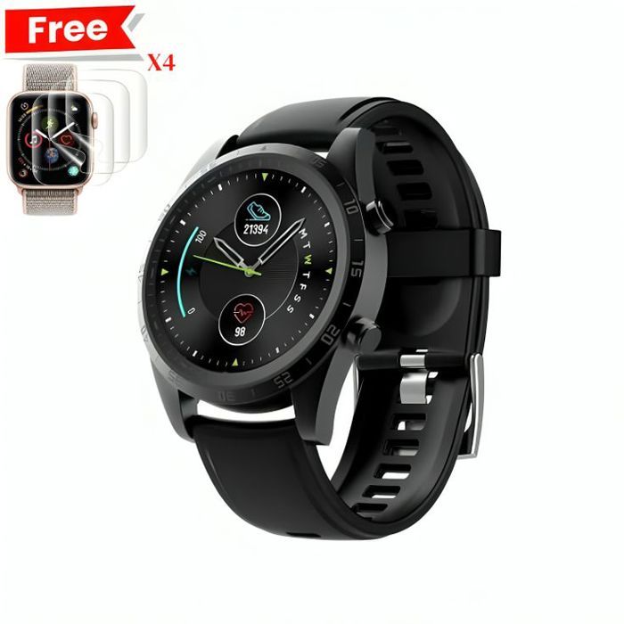 Smart Watch Oraimo Noir OSW-20 Original + 4 Incassable Gratuit