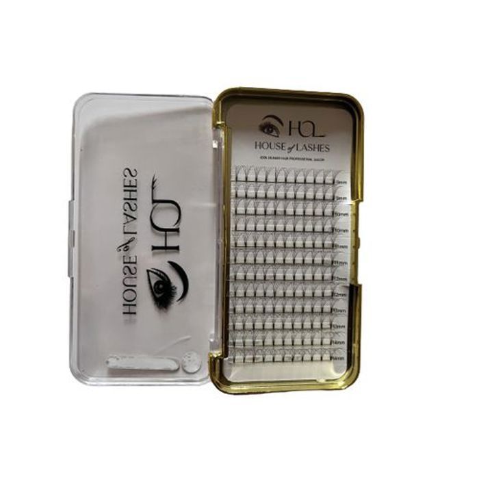 Faux cils - HOUSE OF LASHES - 4D 0.05C MIX - Volume russe - Extension en soie douce - Noir