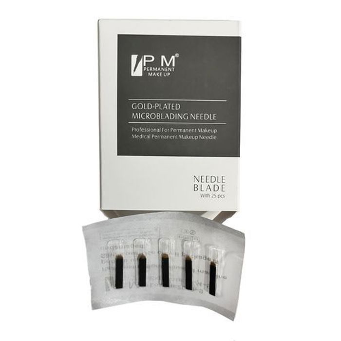 Lames à Microblading - Pm Company - F12 - Acier inoxydable médical - 25 pièces