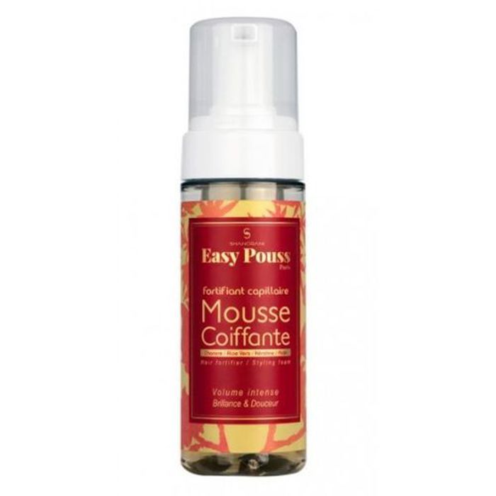 Mousse coiffante - EASY POUSS - 150ml - Huiles de chanvre et ricin - Volume et brillance - Tenue longue durée