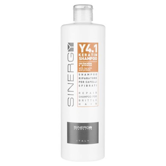 Shampoing - Sinergy - Y4.1 - Kératine - 500 ml - Cheveux abîmés - Réparateur