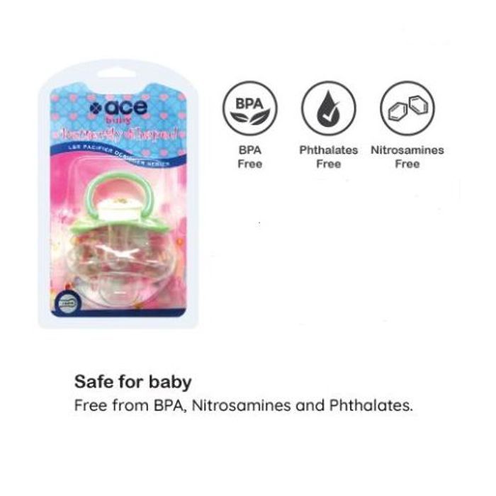 Sucette bébé de Ace (orthodontique) 0-18 mois, tétine papillon