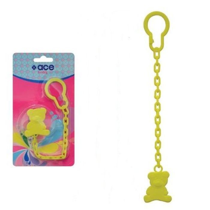 Ace Baby Sucette Sucette Chaîne de Clips de Sécurité _ JAUNE