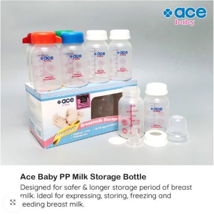 Ace Baby Ensemble de 8 biberons (4oz/140ml) pour lait d'allaitement