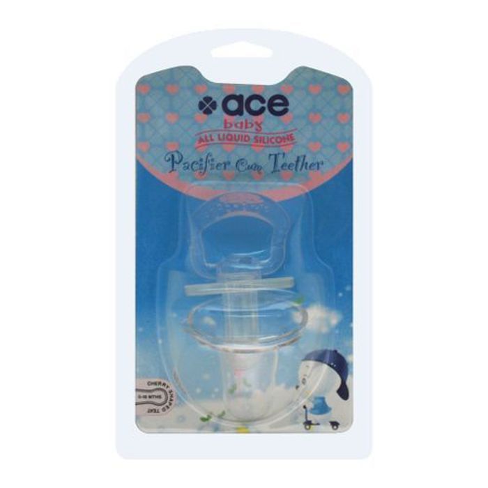 Ace Baby Sucette en silicone (Tétine Cerise)- pour les bébés de 0 à 18 mois-