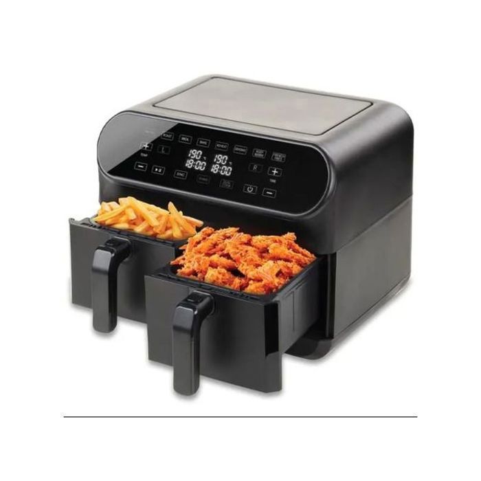 Friteuse à air - DENWA - AF324AC - Double capacité 9L - 2850W - Température variable