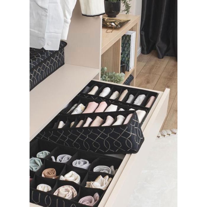 Organisateur - Pliable - Lavable - Capacité 36x23x29 - Noir