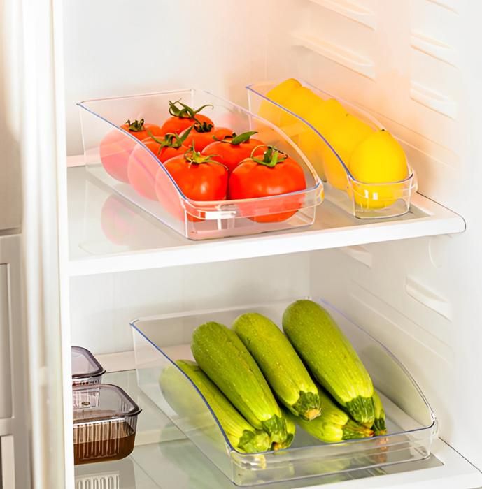 Organisateur de maquillage - Transparent - 4 pièces - Plastique - 33x23x8 cm - Femme