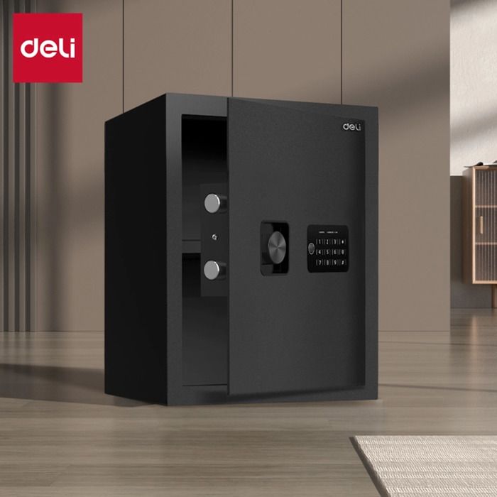 Coffre Fort Numérique DELI ET534 – 12KG – 35 x 33 x 42 CM – NOIR