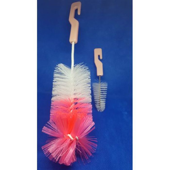 Deux brosses pour le nettoyage des bibérons