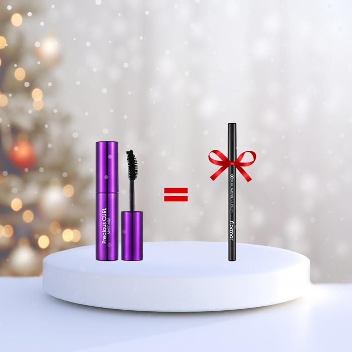 Coffret Cadeau Yeux - Flormar - P.Curl & Ext. Tattoo - Fards à paupières - Eyeliner - Mascara volumateur