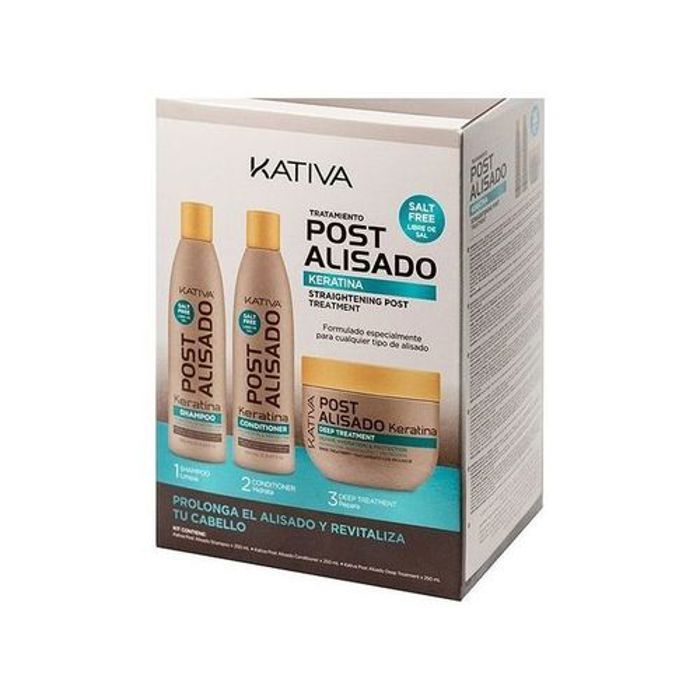 Kativa professional keratina post alisado kit x3